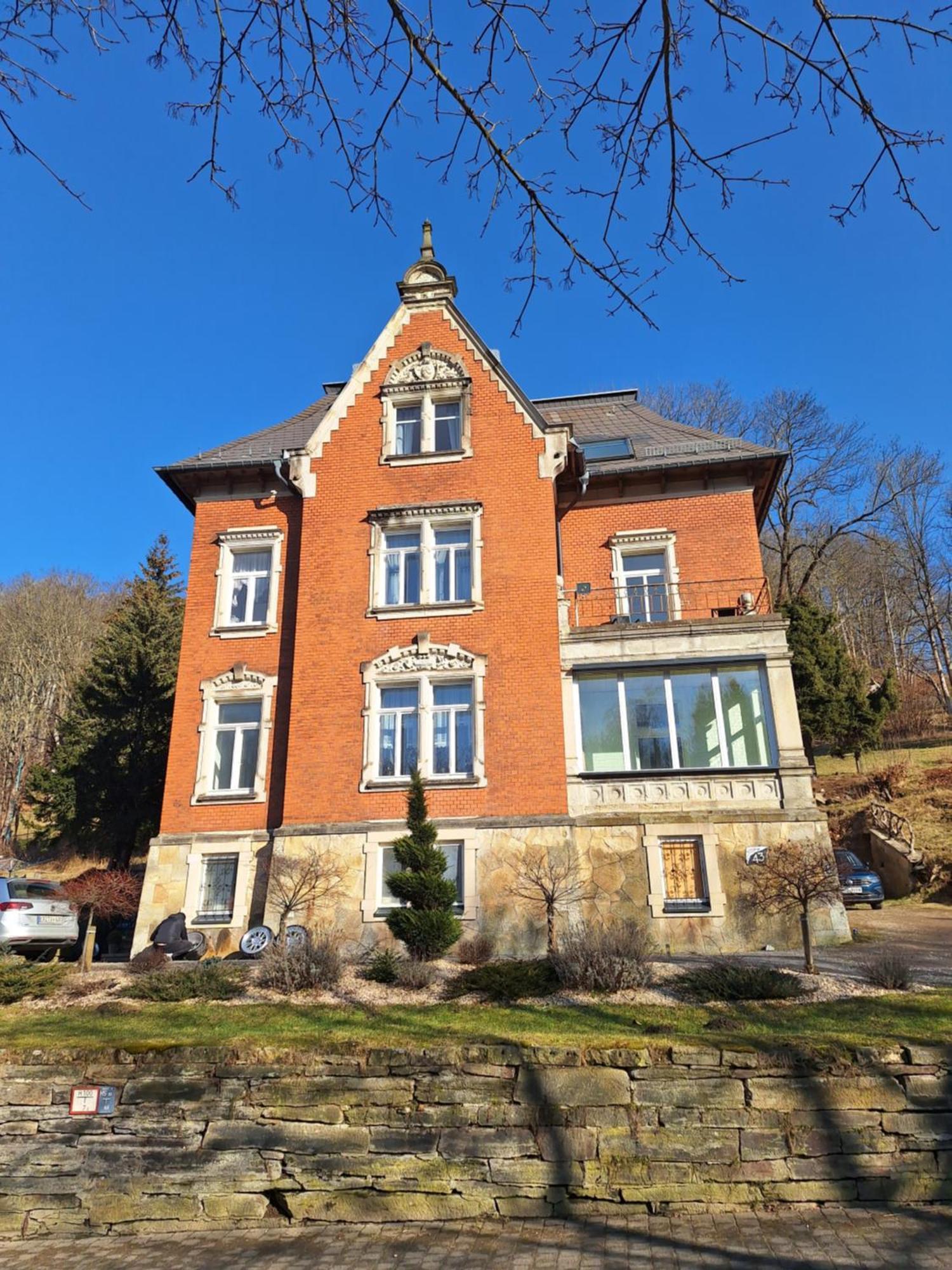 Ferienwohnung Rote-Villa 2 Marienberg Exteriör bild
